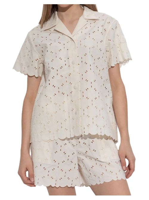 Moncler Camicia in pizzo sangallo Moncler | K10932F00012 598IP034